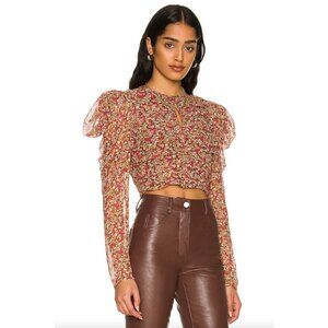 Bardot | Ruched Ditsy Floral Top | NWT | Size L